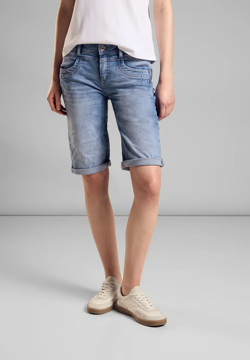 

Джинсы скинни STREET ONE, средняя талия, цвет Light Blue Random Wash