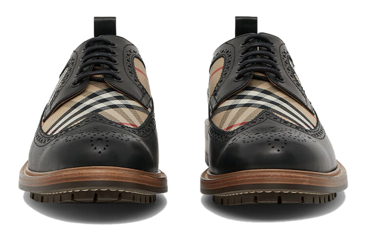 Туфли мужские Burberry Vintage, черный / коричневый — фото 2