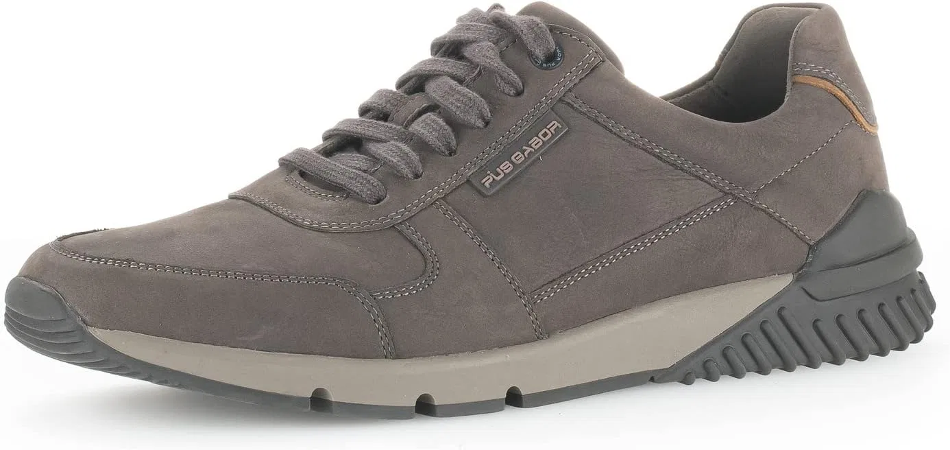 Мужские низкие кроссовки Pius Gabor, низкие туфли, сменная стелька, подошва Superflex, Gray