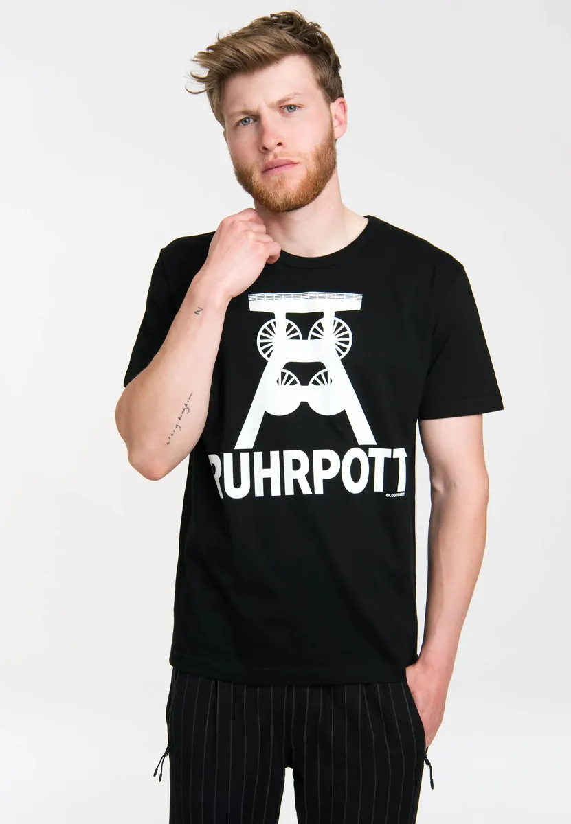 

LOGOSHIRT Футболка "Ruhrpott Logo" с символом Ruhrpott, черный
