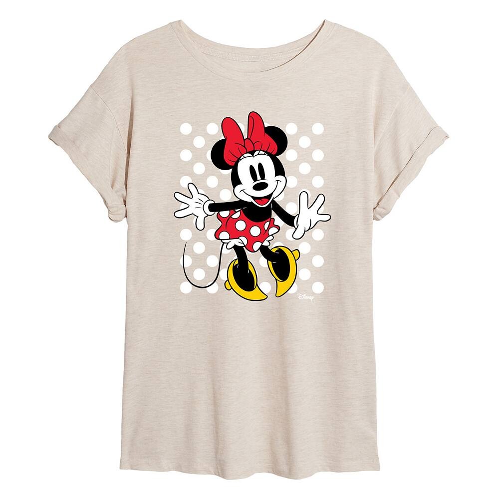 

Струящаяся футболка в горошек Disney's Minnie Mouse Juniors для детей, бежевый