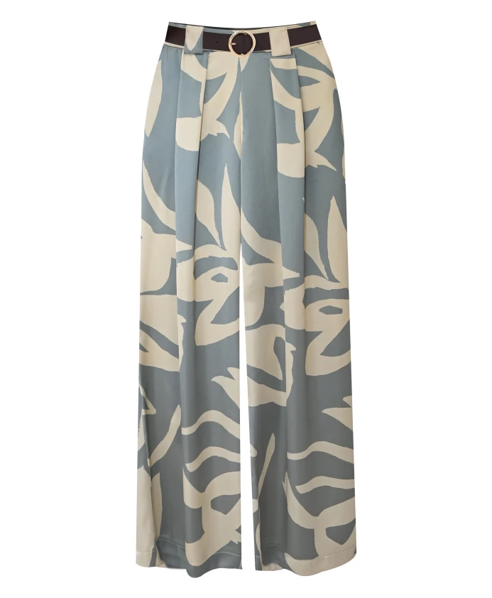 

Расклешенные брюки с деталями цвета слоновой кости Kocca, мультиколор