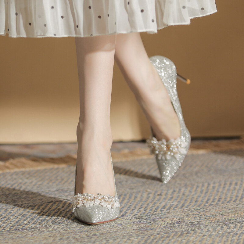 Туфли HKCP High Heels Women's, цвет Champagne — фото 4