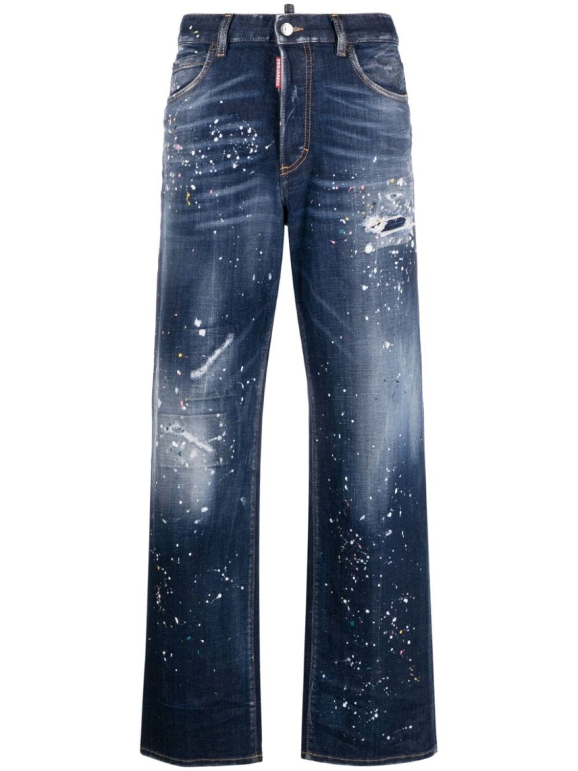 

Dsquared2 джинсы с эффектом разбрызганной краски, синий