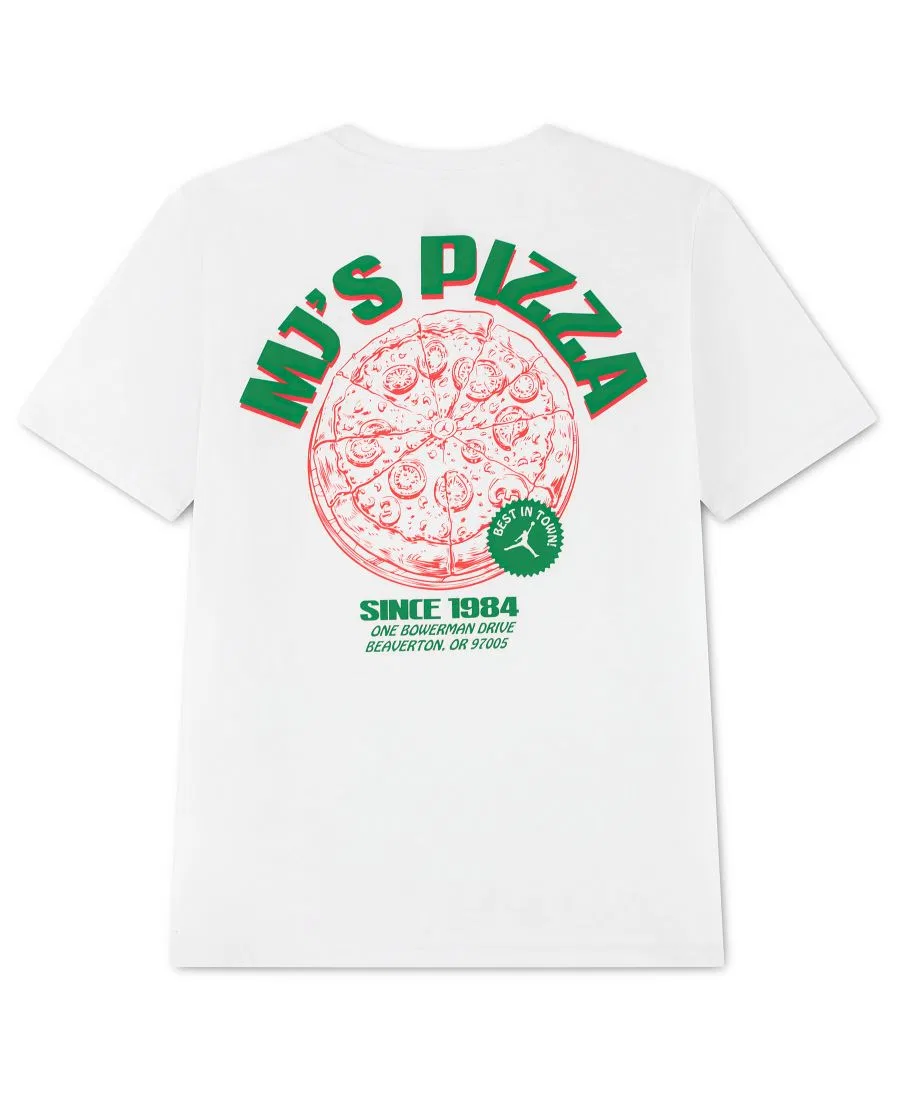 Детская футболка с коротким рукавом MJ's Pizza, размер 8-20 Jordan, белый — фото 2