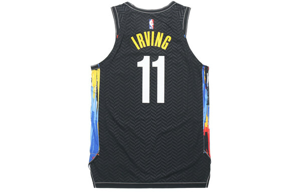Майка Nike NBA Basketball Sports Jersey Vest AU Player Edition Brooklyn Nets Kyrie Irving 11 Black, черный — фото 2