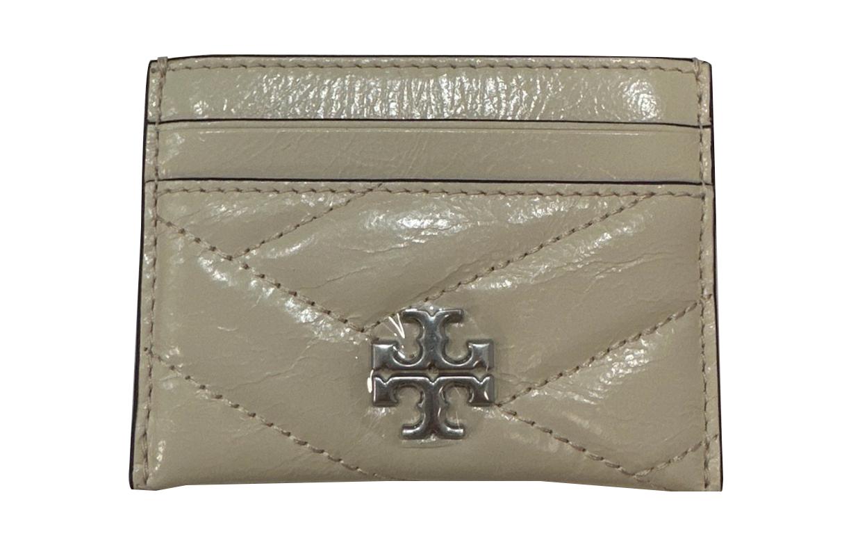

TORY BURCH Женский держатель карт из овчины кремово-белого цвета