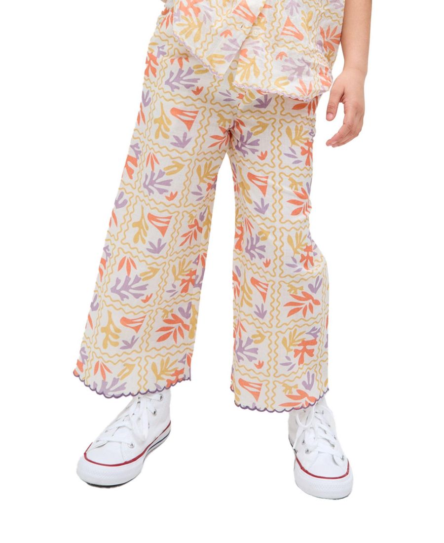 

Брюки Gilly с волнистым краем и принтом в стиле Матисс Raffya Kids, Multi