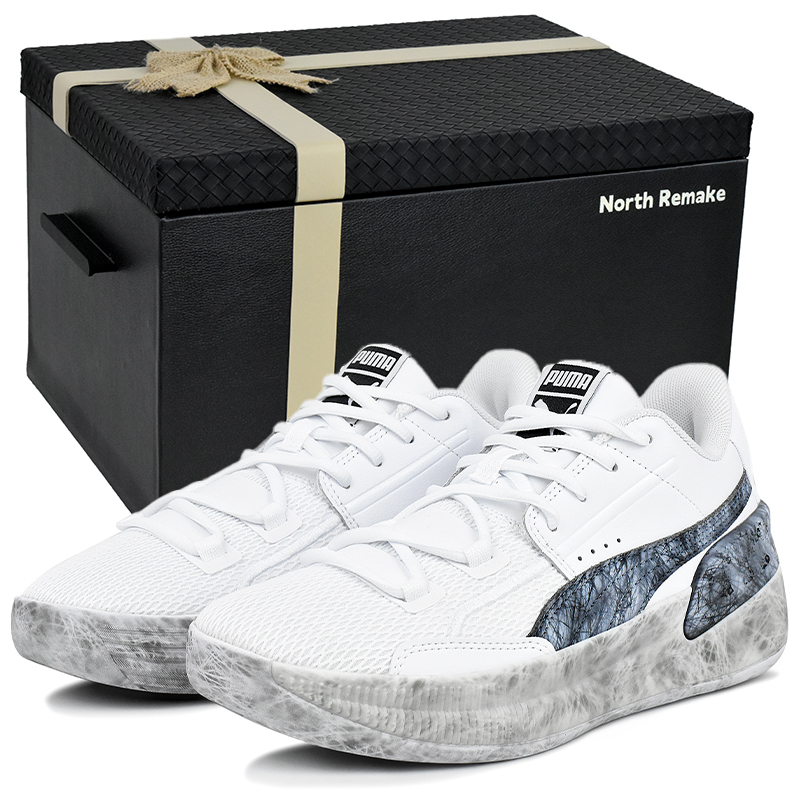 

PUMA Clyde Hardwood Team низкие баскетбольные кроссовки unisex синий белый