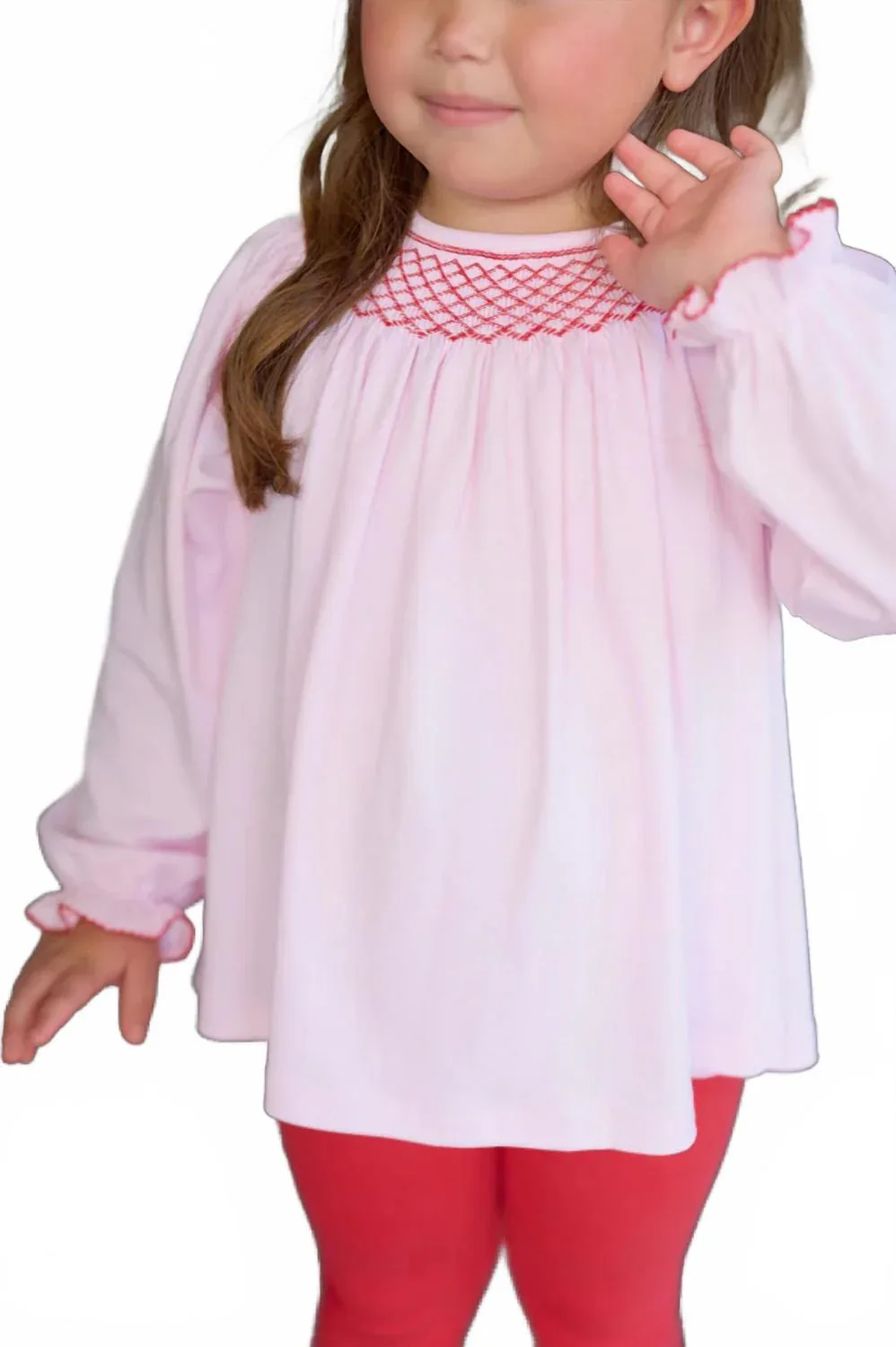 Топ с присборенной отделкой Bettye Sue, цвет Palm Beach Pink The Beaufort Bonnet Company