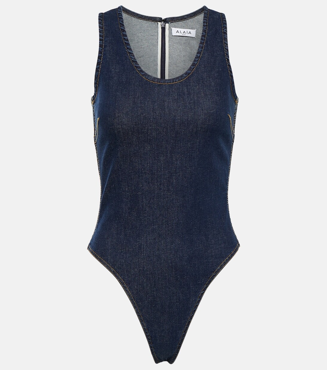 

Боди из смесового хлопка ALAÏA, синий