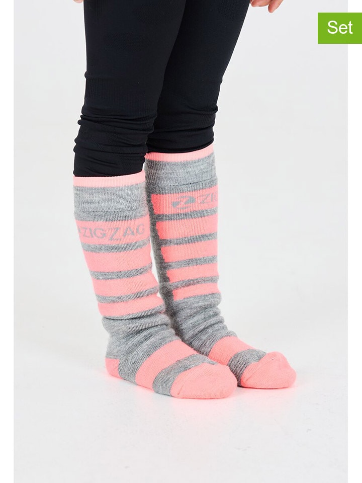 

Носки Znow Zigzag, цвет grau/rosa