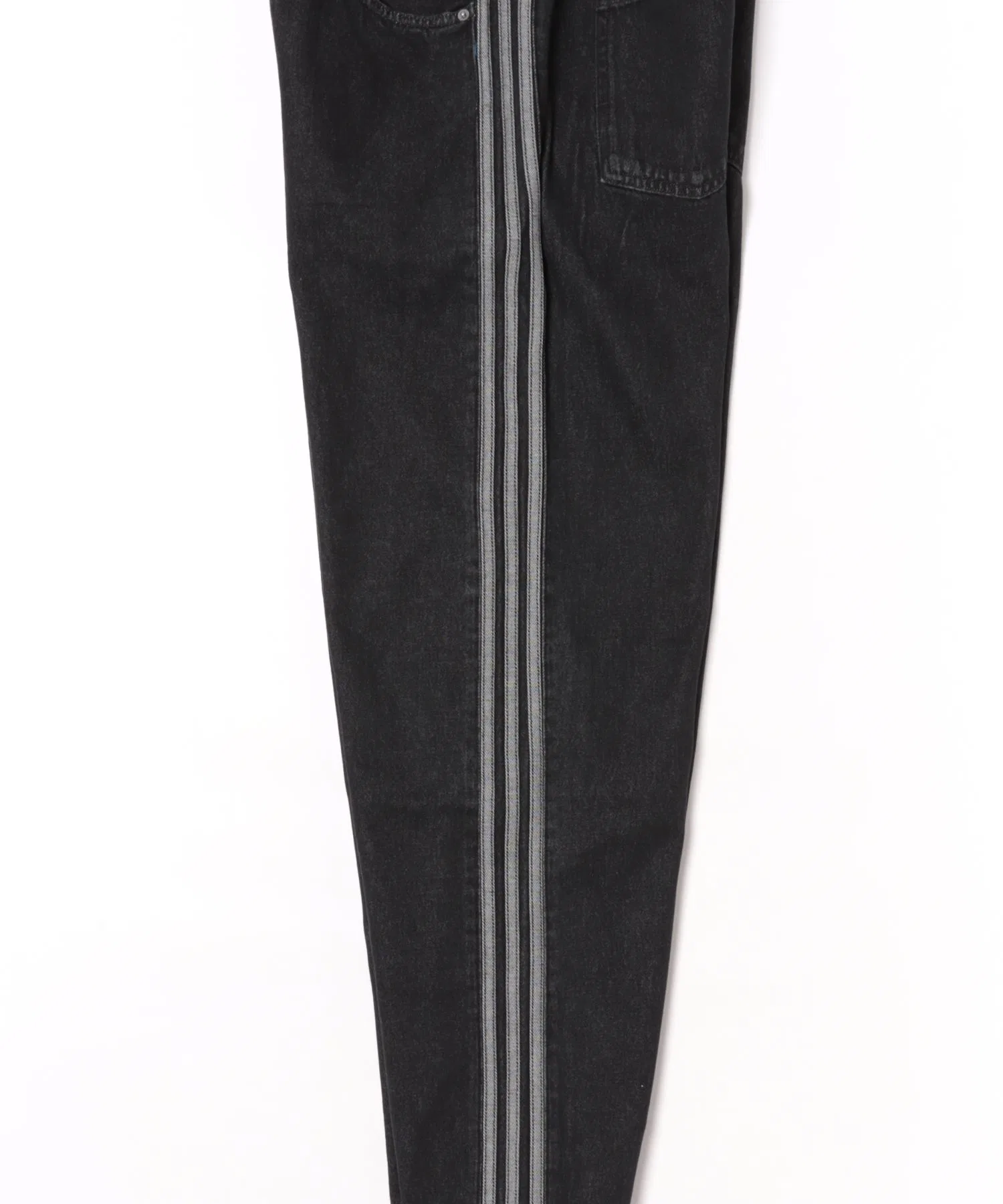 Мужские брюки adidas AC FIREBIRD DENIM из денима чёрные — фото 3