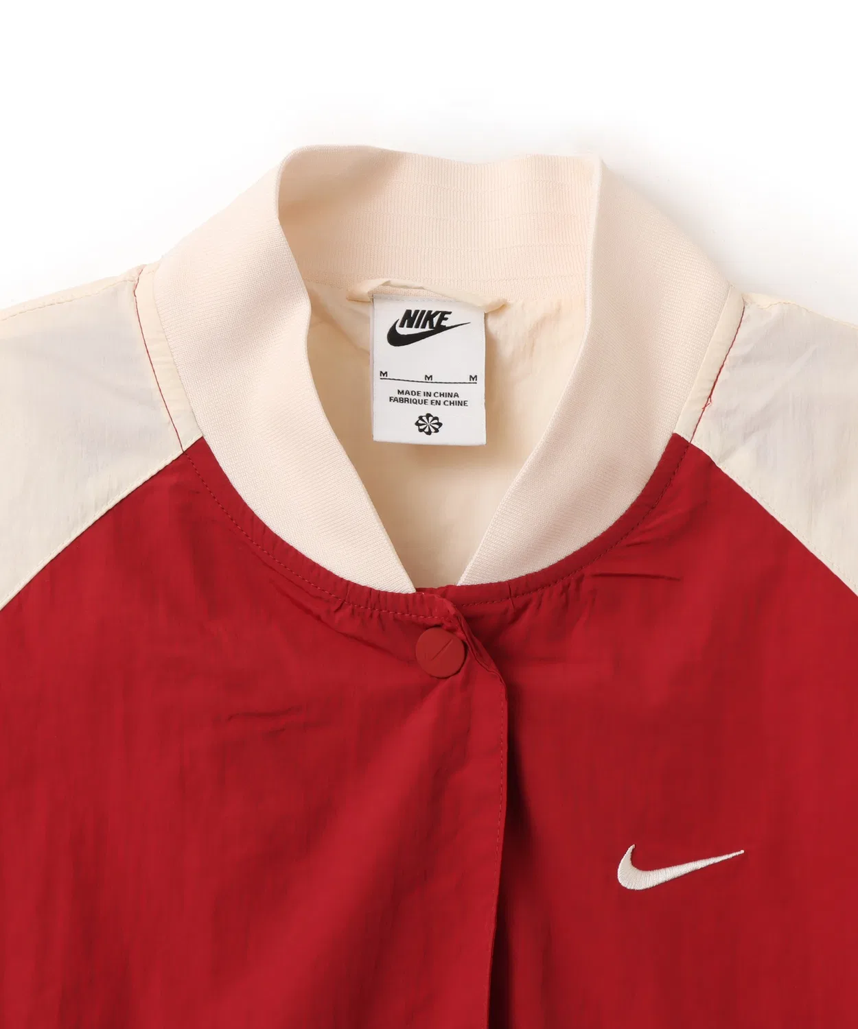 Куртка женская Nike NSW Hybrid Varsity Jacket красная — фото 3