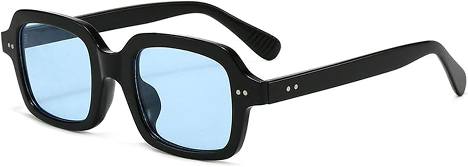 

Солнцезащитные очки Helena Retro Square для женщин и мужчин, модные узкие солнцезащитные очки с заклепками, винтажные дизайнерские очки в стиле Y2K, защита от ультрафиолета UV400, C9
