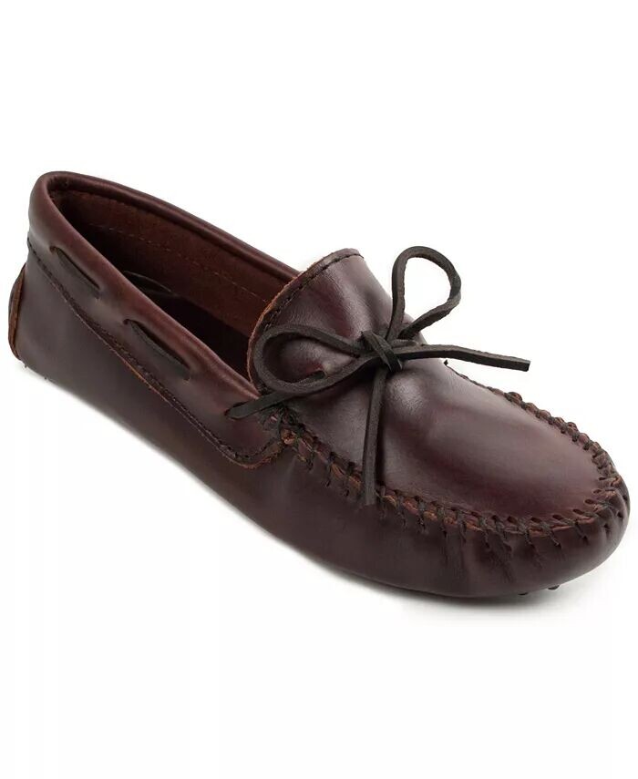 

Женские классические мокасины для водителей на плоской подошве Minnetonka, коричневый