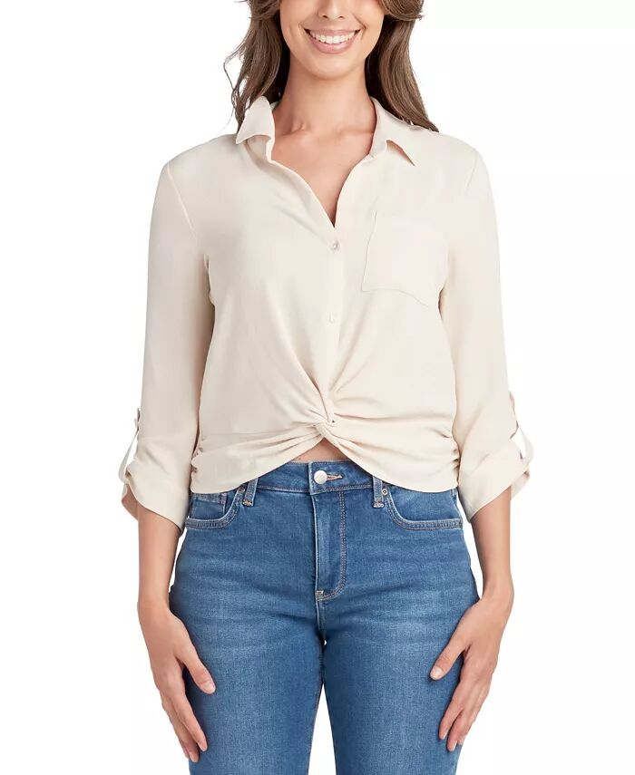 

Футболка Juniors Twist-Hem Utility BCX, коричневый/бежевый