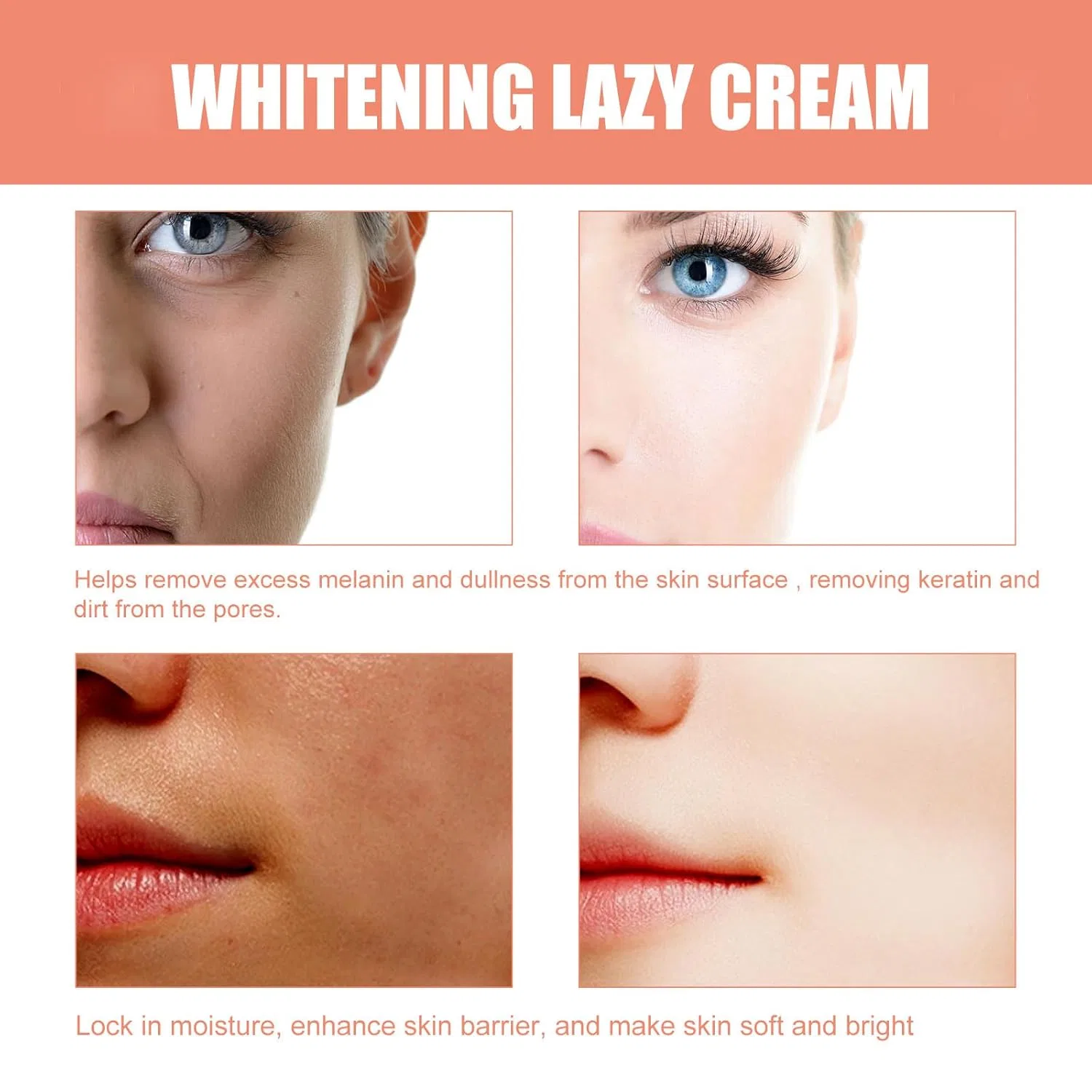 Крем для лица Linbomzony — Отбеливающий и тела Lazy Cream , 3 Pieces, 30 г — фото 3
