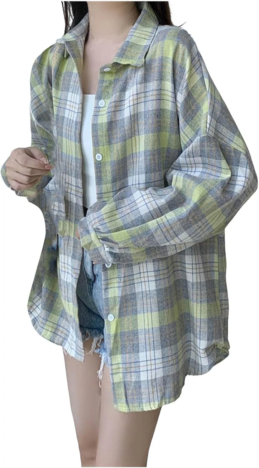 Футболка с длинным рукавом, легкая, Check Shirt, зеленый