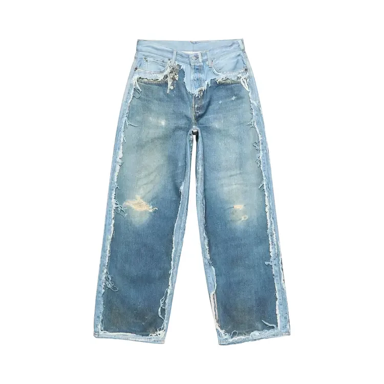 Брюки Acne Studios Washed, средний синий