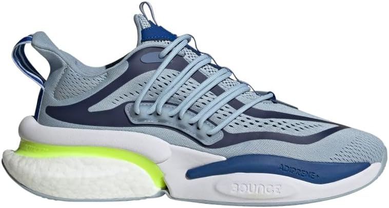 Мужские кроссовки Adidas Alphaboost V1, Wonder Blue/Lucid Lemon/Team Royal Blue — фото 2