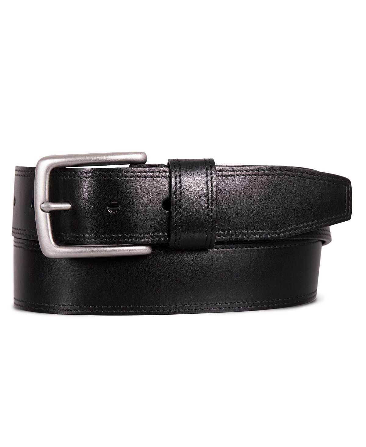 

Мужской кожаный ремень, прошитый двойной иглой Lucky Brand