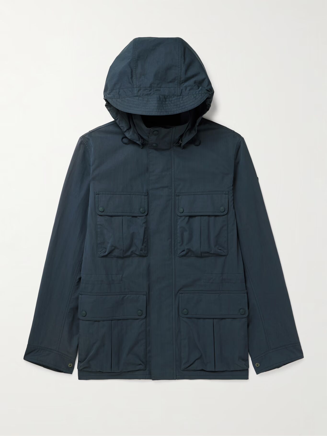 

Куртка с капюшоном из хлопкового габардина Drome BELSTAFF, синий