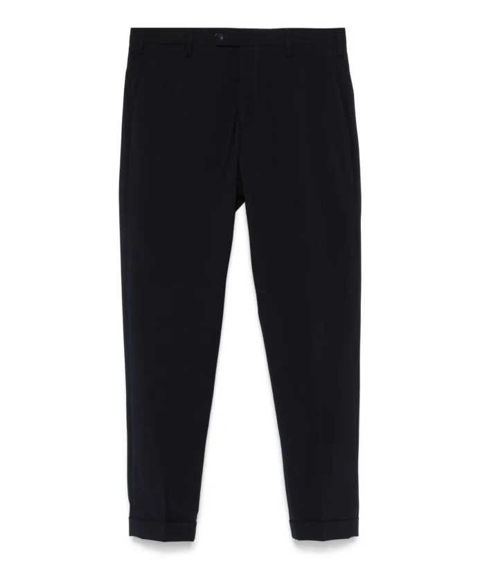 

Брюки темно-синего цвета со скрытой застежкой Briglia, синий