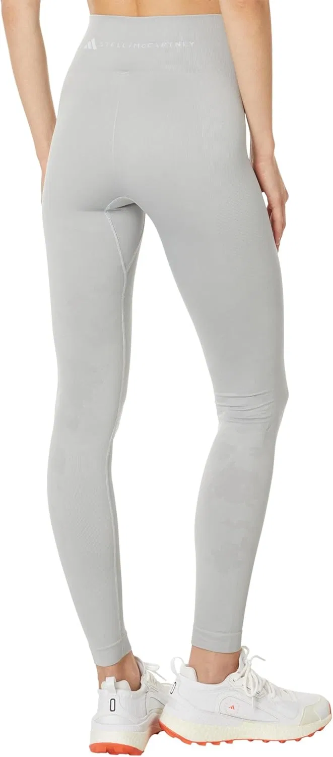 Леггинсы для йоги TrueStrength Seamless, adidas by Stella McCartney, серый — фото 2