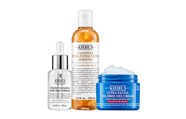 Набор средств для ухода за кожей Kiehl's: тоник с календулой, 250 мл + сыворотка от темных пятен, 30 мл + увлажняющий крем — фото 2
