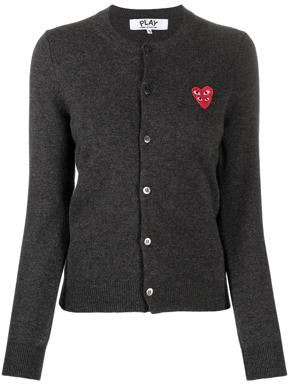 

Кардиган с нашивкой Comme Des Garçons Play, серый