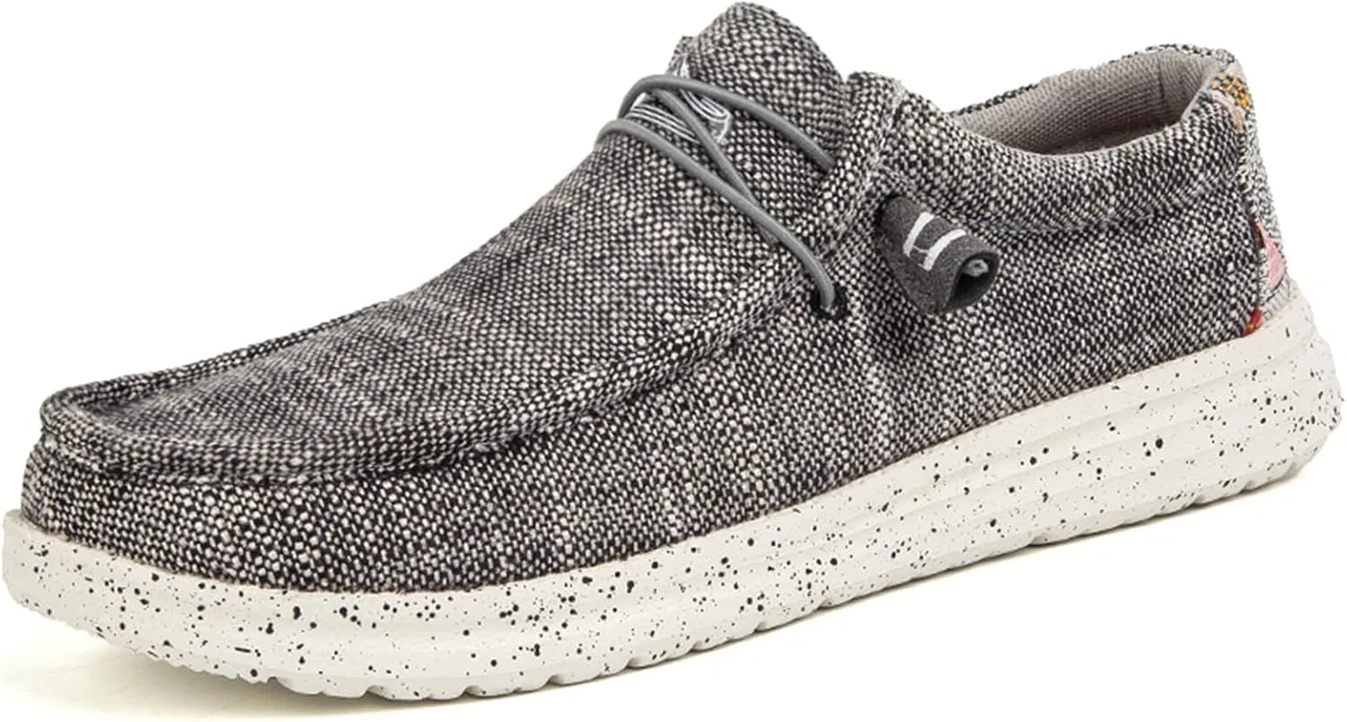 Лоферы повседневные, легкие, на шнуровке, Black/Grey Abborora