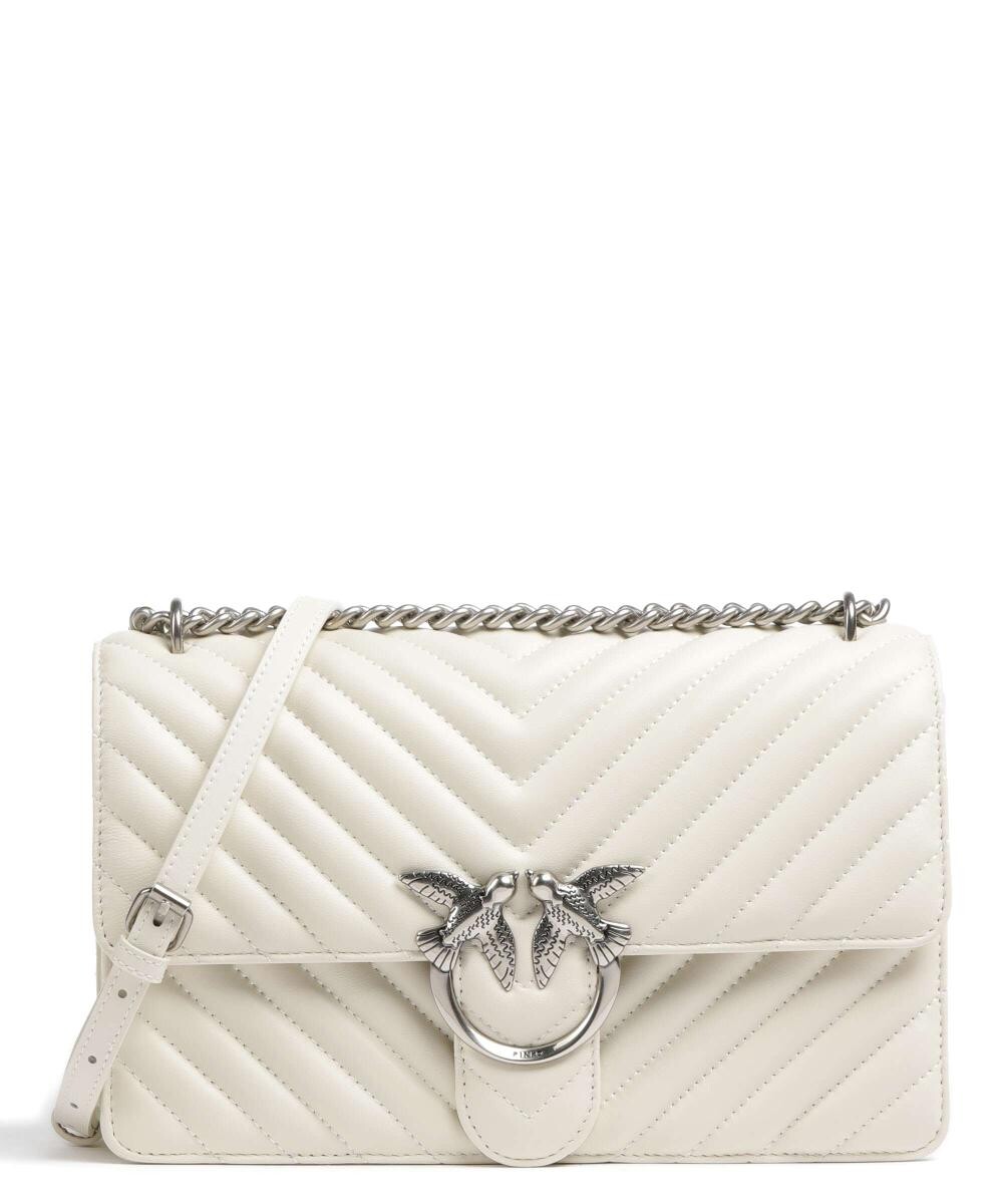 

Сумка через плечо Love One Classic из овчины Pinko, белый