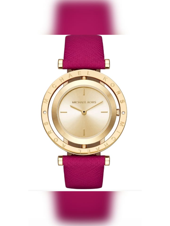 

Michael Kors Женские часы розового цвета, кожаный ремешок, модель: MK2525 Averi Lady