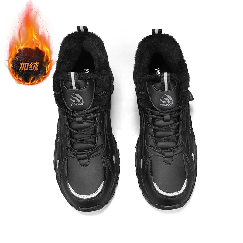 Утепленные кроссовки YEARCON Thermal Fleece Black — фото 4