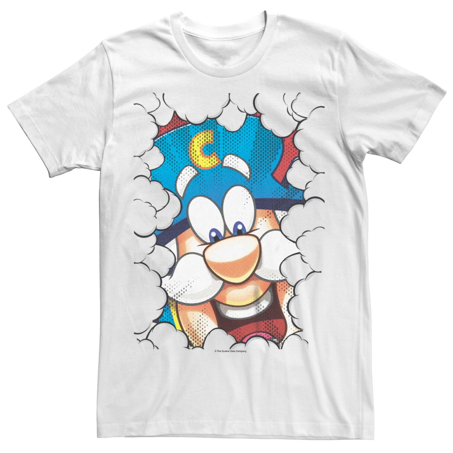 

Мужская футболка Captain Crunch, смотрящая сквозь облако Licensed Character