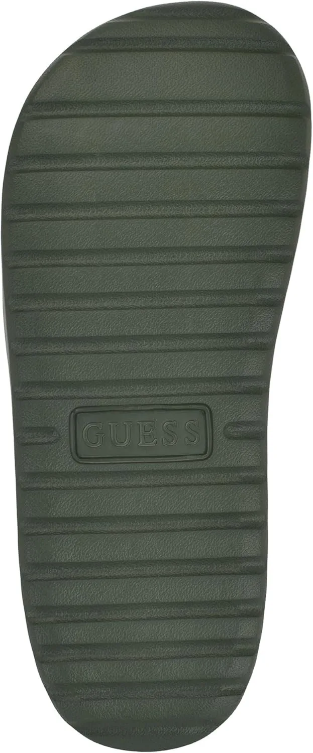 Мужские сандалии-шлепанцы GUESS Marith, зеленый/оранжевый — фото 4
