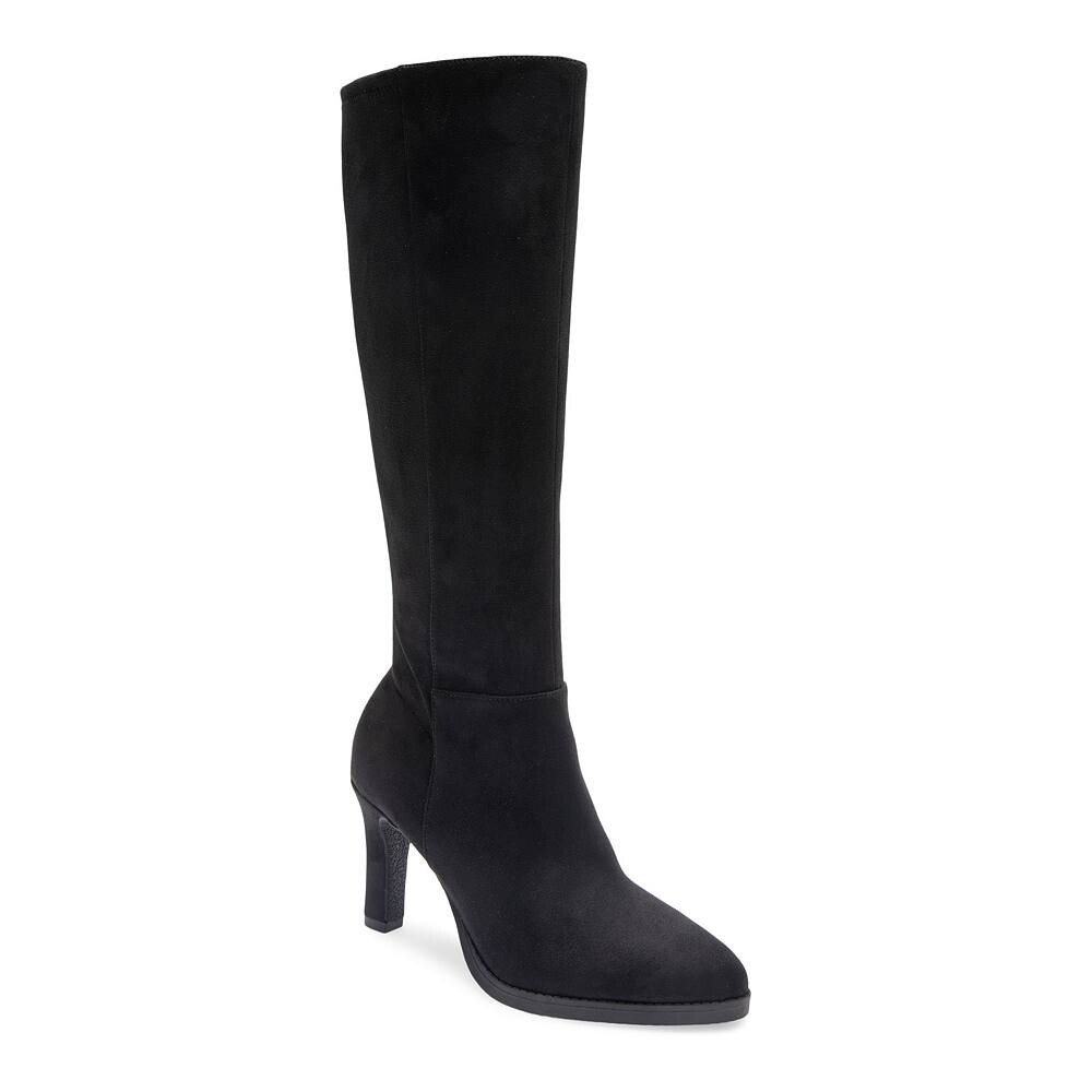 Женские сапоги до колена Aerosoles Lynx, цвет Black Faux Suede