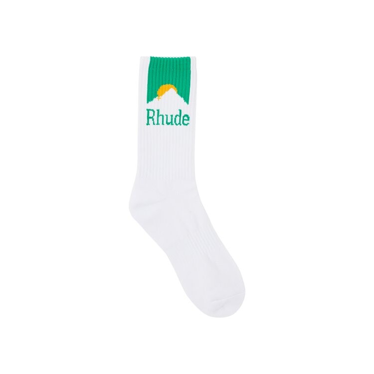 

Носки Rhude Moonlight Sock, цвет White/Green/Yellow