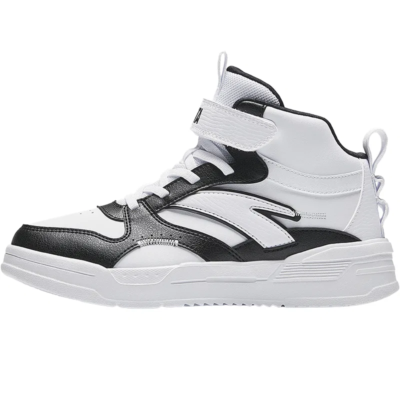 Кроссовки для скейтбординга высокие Antakids White Black