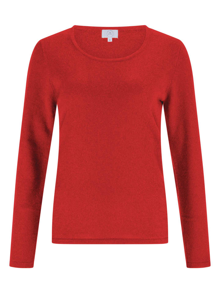 

Свитер с круглым вырезом цвета Сиена-желтый CASH-MERE.CH