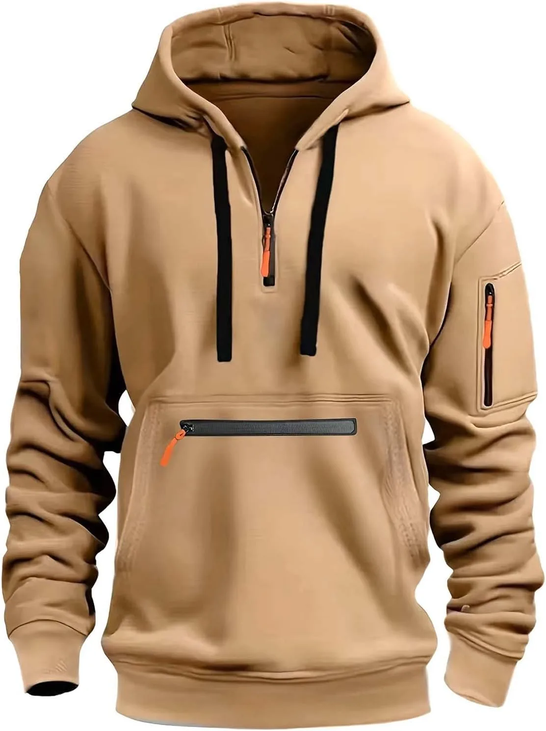 

Толстовка с капюшоном для мужчин, Quarter Zip, Camo