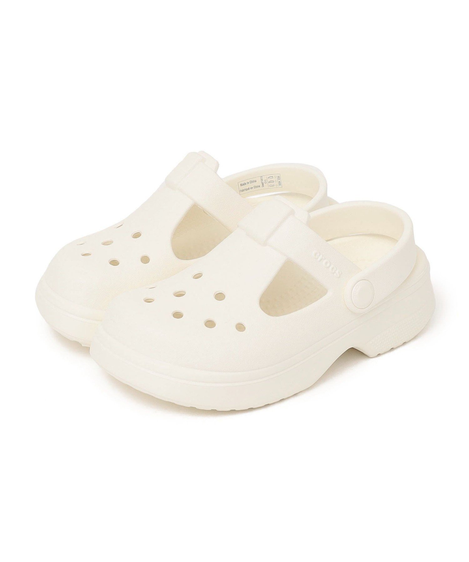 Сандалии CROCS: KIDS CLASSIC MARY JANE Ships Kids, white