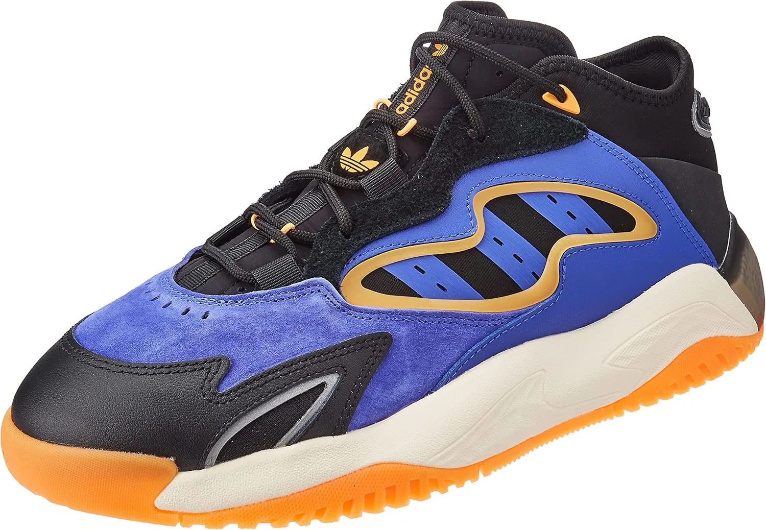 Мужские спортивные кроссовки Adidas Streetball II, Core Black Orange Rush Ecru Tint