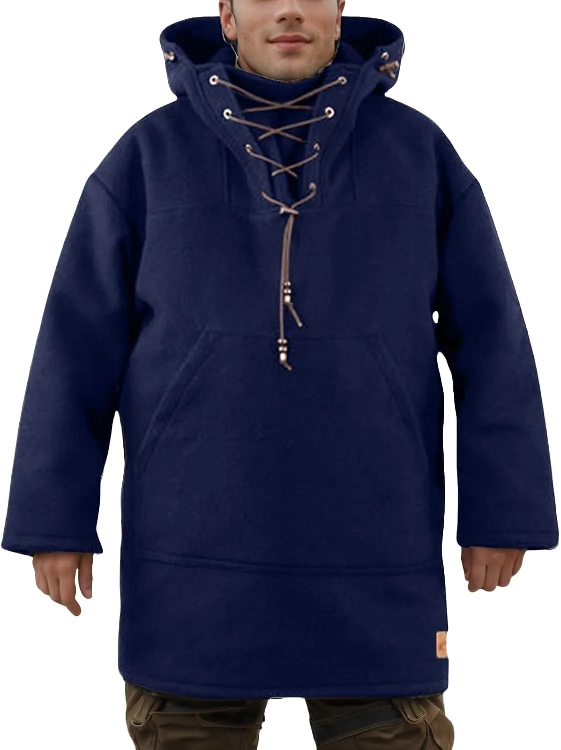 

Мужской худи из шерстяной смеси утепленный оверсайз RSZGSWS