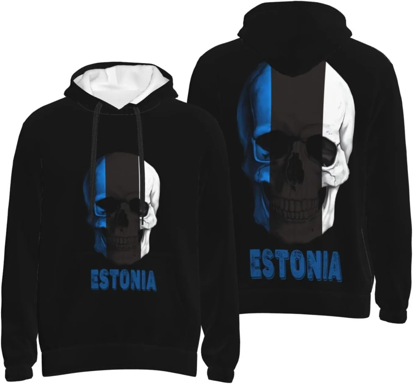 Толстовка с капюшоном Men's It's In My DNA Estonia, длинный рукав, карман, S-4X — фото 3