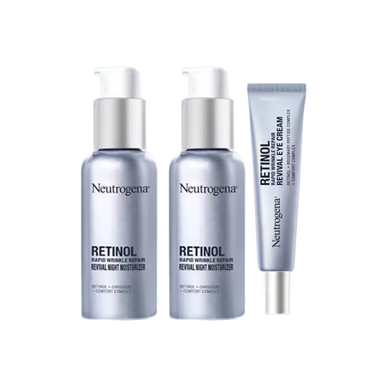 

LUDEQING набор для ухода за кожей вокруг глаз на 2 ночи подтягивающий, увлажняющий, питающий 30мл+15мл/30мл+15мл*2/30мл*2+15мл Neutrogena