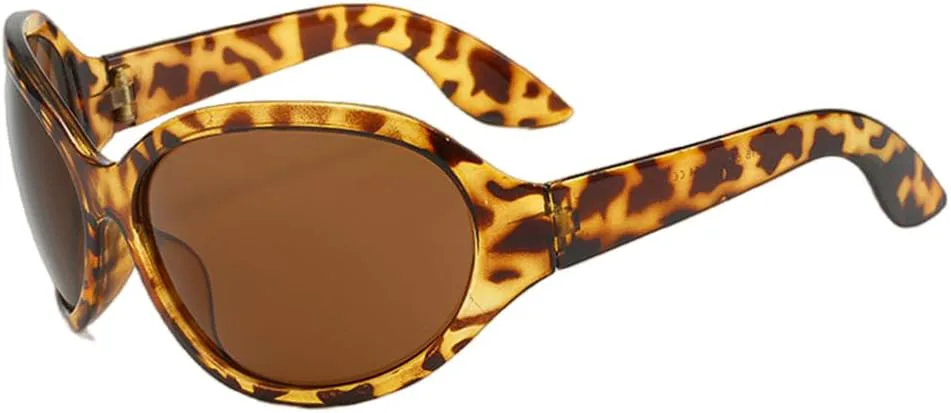 

Солнцезащитные очки 2027 года для женщин в стиле хип-хоп панк, крупная оправа, солнцезащитные очки для мужчин и женщин, леопардовый принт MTZJH, One Color