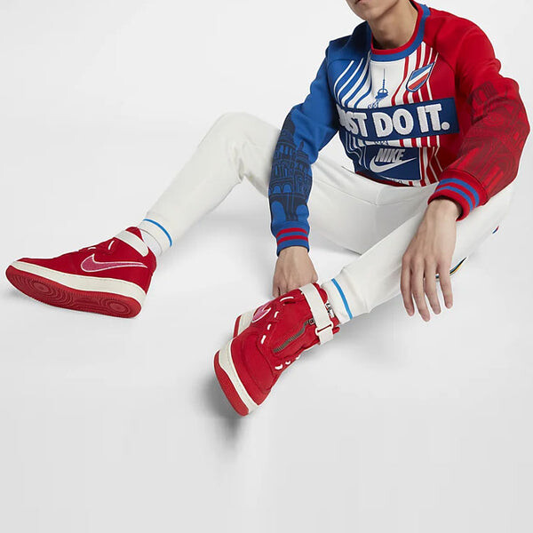 Толстовка men's city version multicolor splicing red blue 'team royal university red summit white' Nike, синий — фото 3