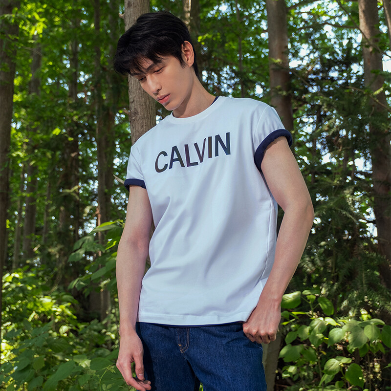 Футболка унисекс белая Calvin Klein, белый — фото 3